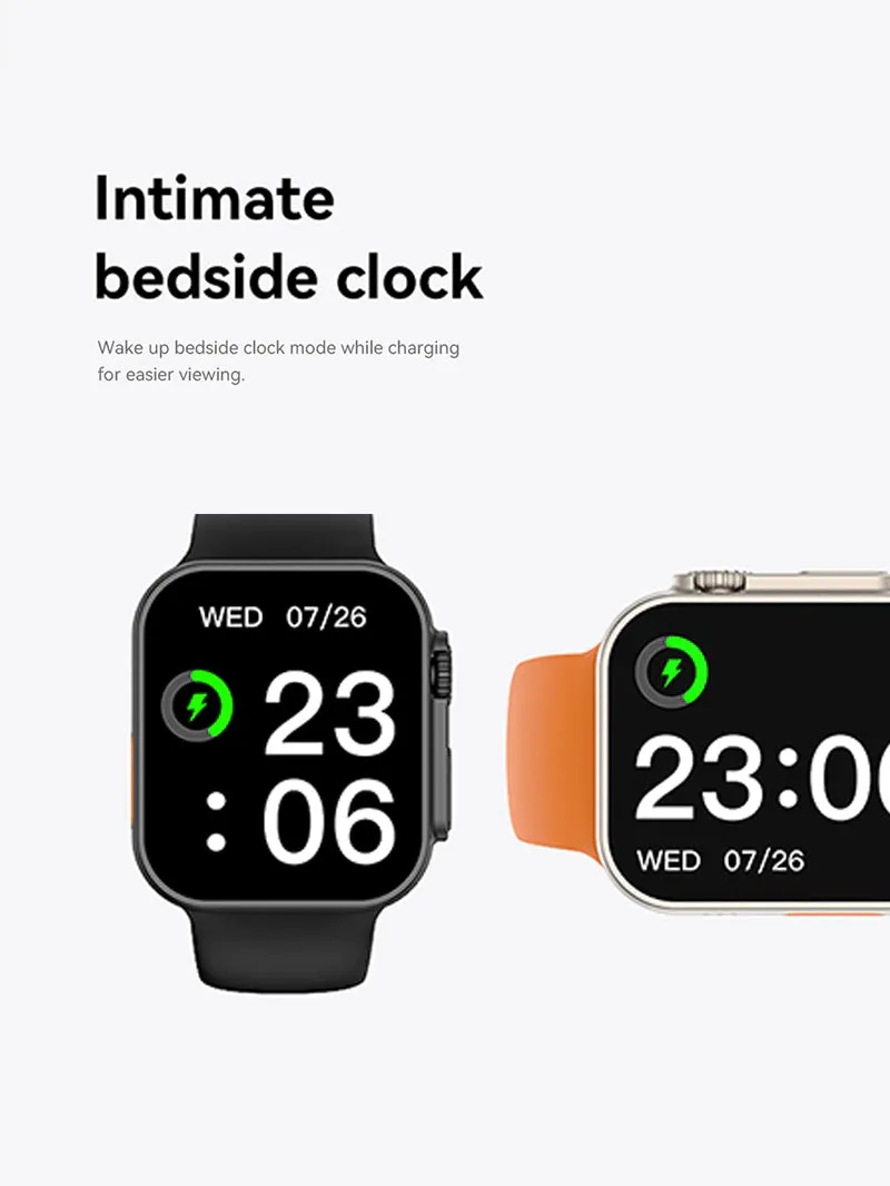 S8 Ultra Max Series 8 Smart Watch Ultra Ai Voice Watch 2.0 Inch Bluetooth Call Wireless Charging Watch-Orange-BR14032