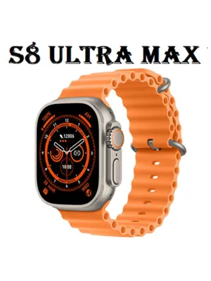 S8 Ultra Max Series 8 Smart Watch Ultra Ai Voice Watch 2.0 Inch Bluetooth Call Wireless Charging Watch-Orange-BR14032