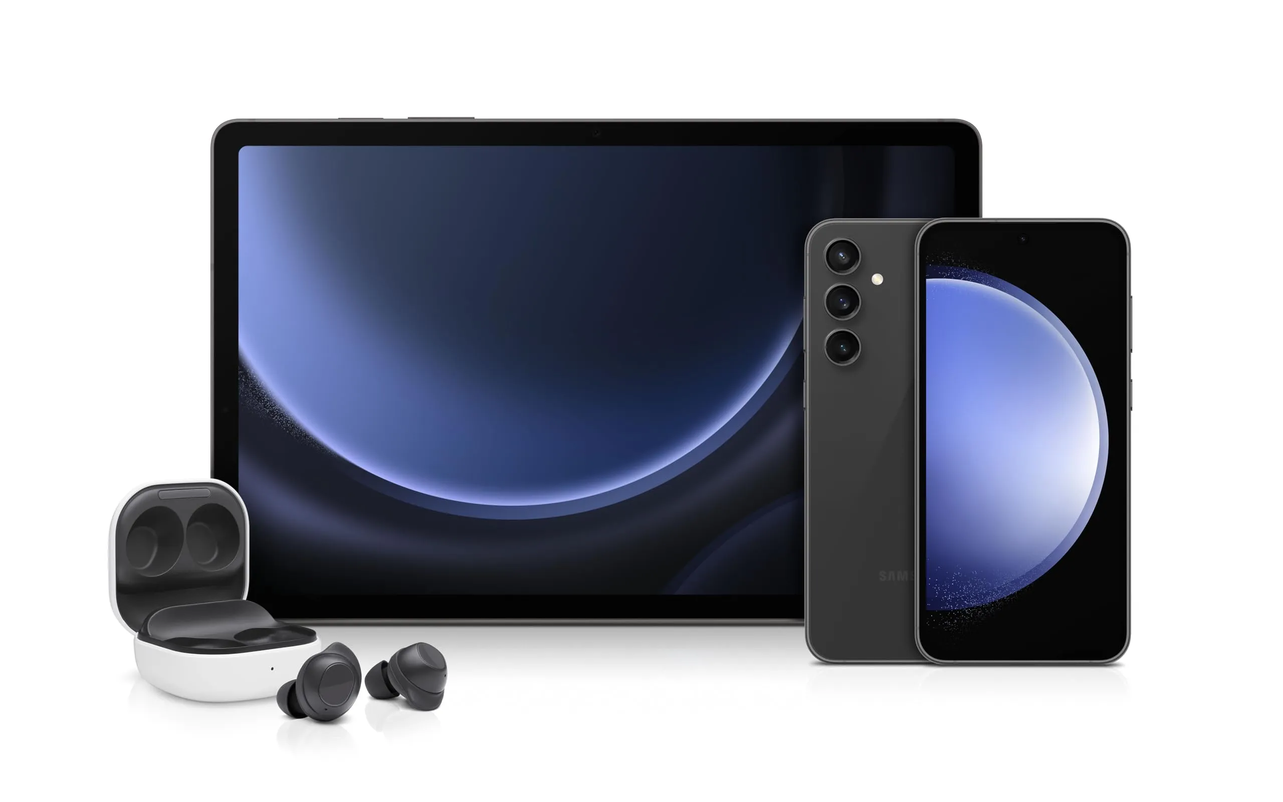Samsung Galaxy Buds FE True Wireless Bluetooth Earbuds, Comfort and Secure in Ear Fit, Auto Switch Audio, Touch Control, Built-in Voice Assistant, Graphite [US Version, 1Yr Manufacturer Warranty]