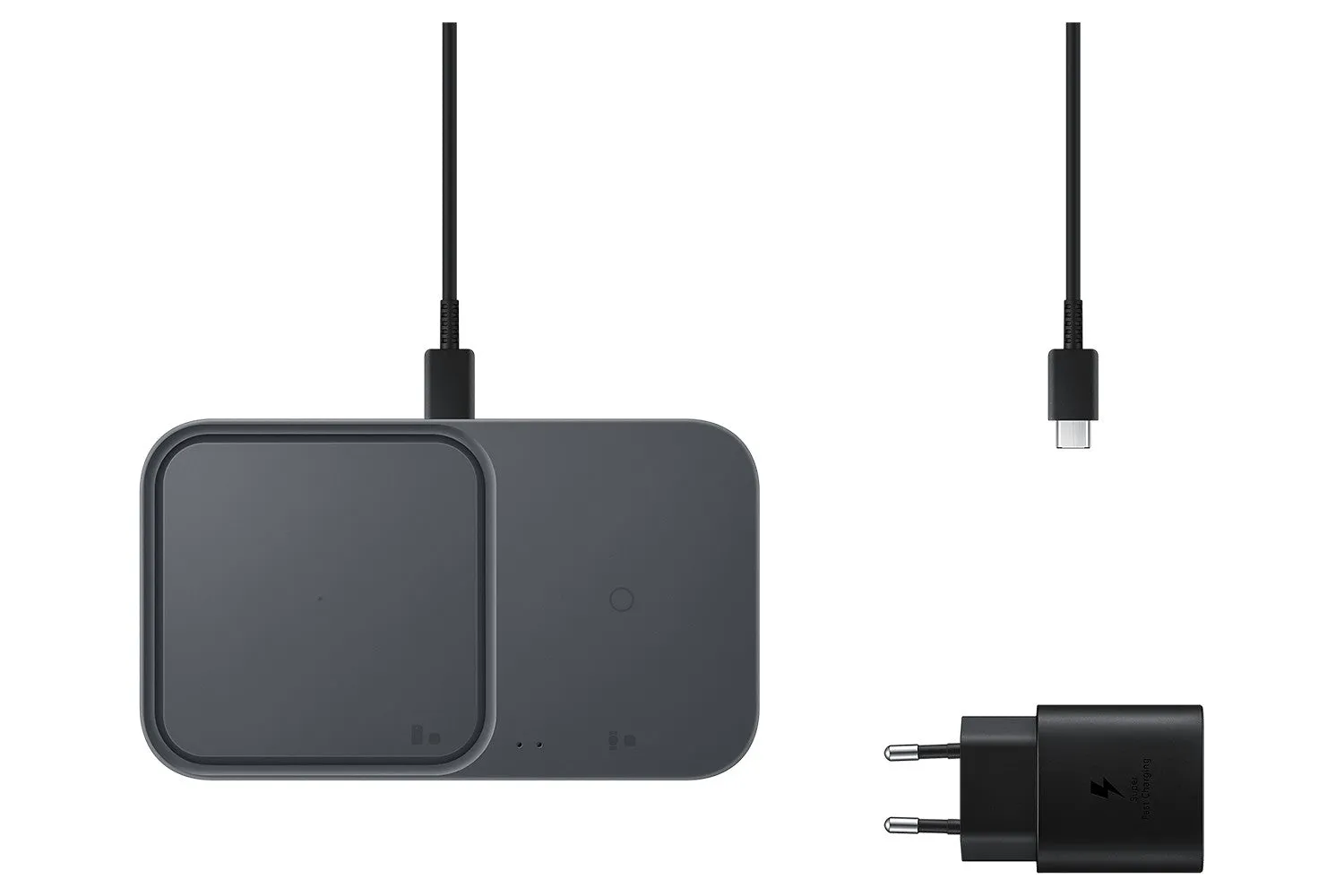 Samsung USB-C 15W Duo Super Fast Wireless Charger Pad | EP-P5400TBEGGB | Black