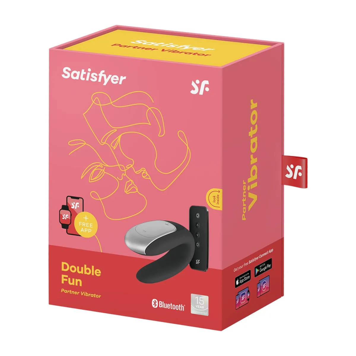 Satisfyer Double Fun Partner Vibrator Black
