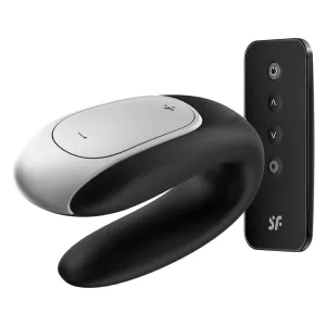 Satisfyer Double Fun Partner Vibrator Black Satisfyer Double Fun Partner Vibrator Black