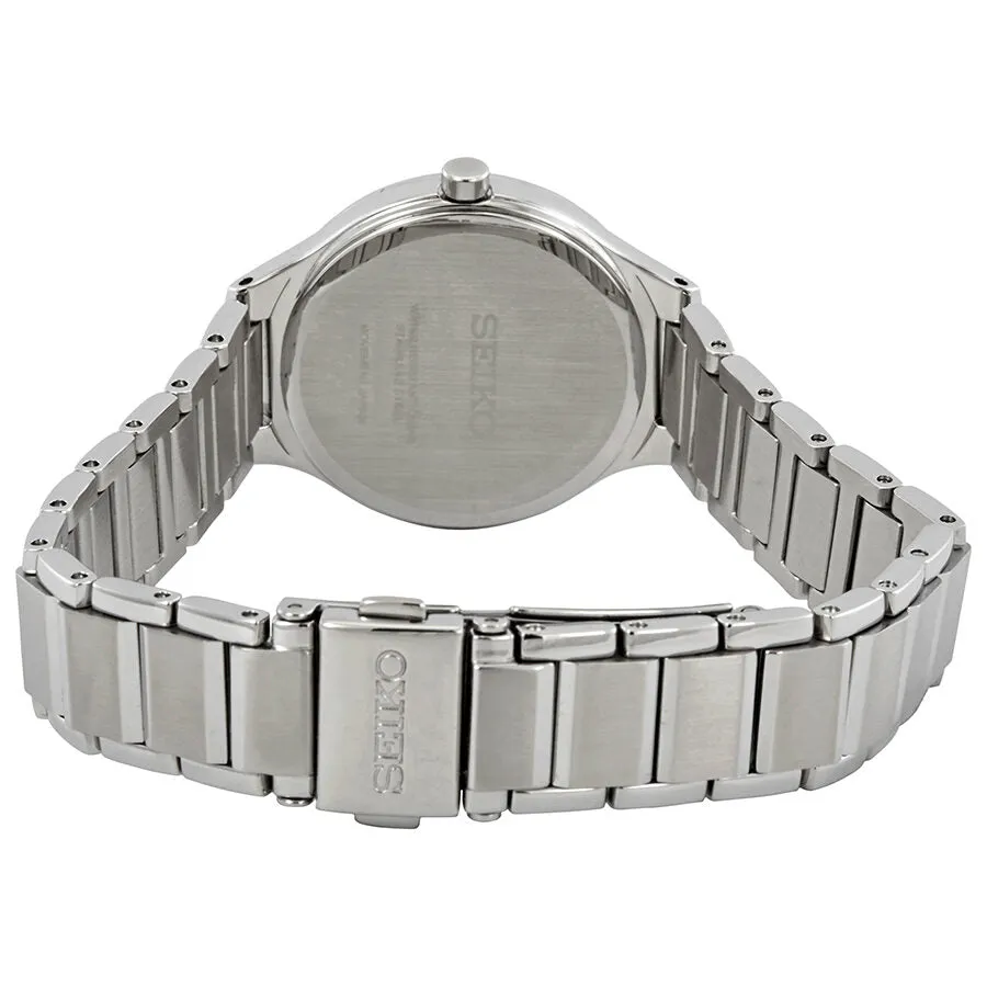 Seiko Diamonds Blue Mother of Pearl Dial Ladies Watch SUT351