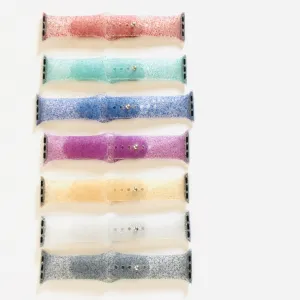 Silicone Apple Watch Band - Glitter Collection