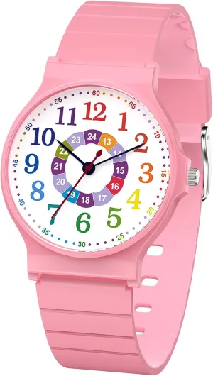SOCICO Kids Analog Watch for Boys Girls Camouflage Sport Watches, 30M Waterproof, Rubber Band, Easy to Read for Child Teens Ages 5-15 Perfect for Gifts