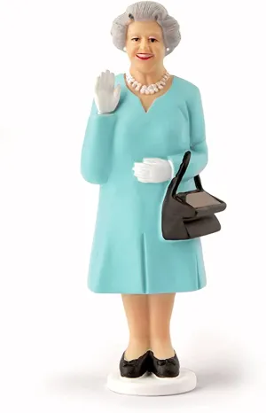 Solar Queen Waving Figurine - Light Blue