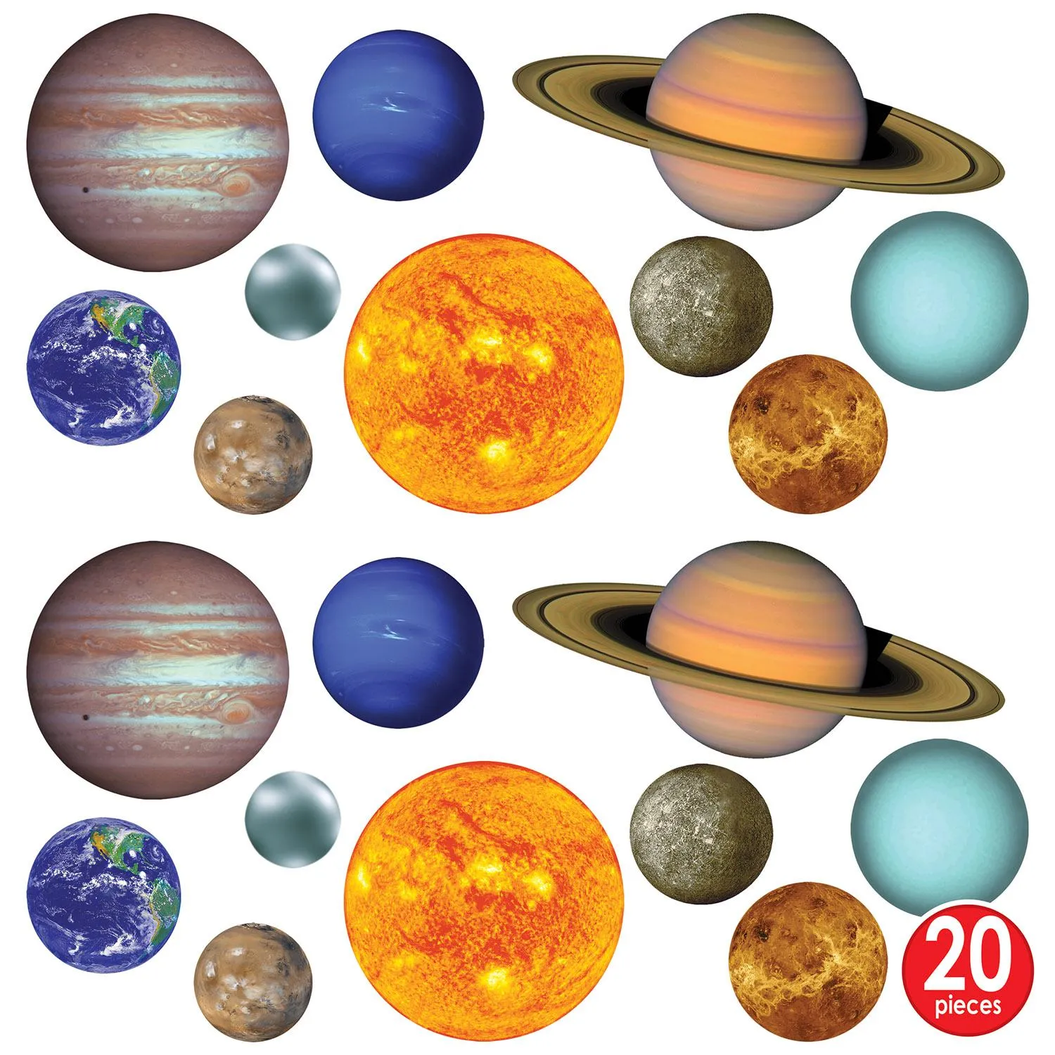 Solar System Party Cutouts (10 per Package)