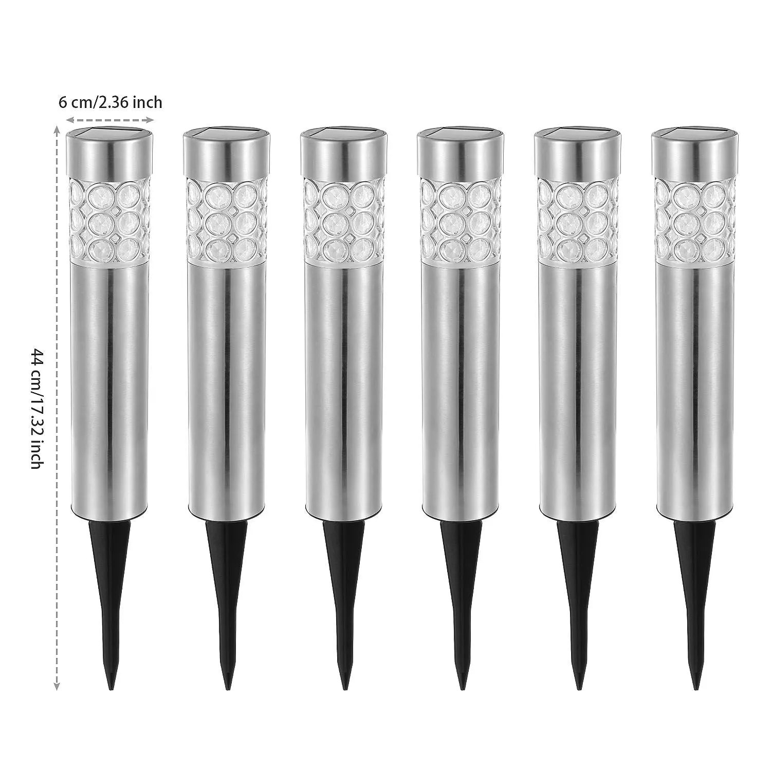 Solarek 6 Pack Outdoor Solar Light IP44 Waterproof RGB Garden Lamp Landscape Lawn Dcor Light