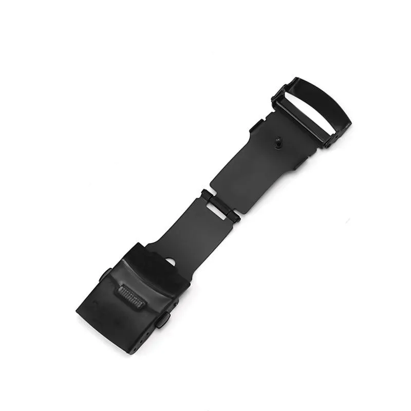 Stainless Steel Double Push Button Fold Watch Clasp Buckle