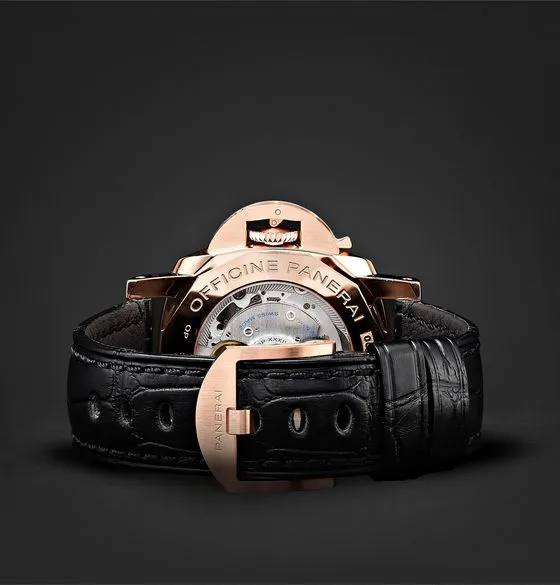 Submersible Automatic 42mm Goldtech and Alligator Watch
