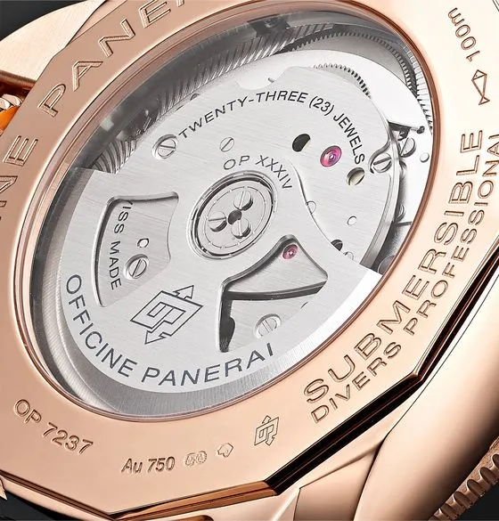 Submersible Automatic 42mm Goldtech and Alligator Watch