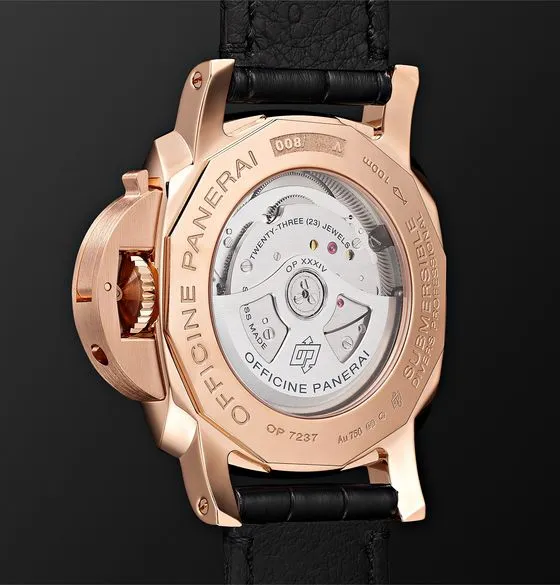 Submersible Automatic 42mm Goldtech and Alligator Watch