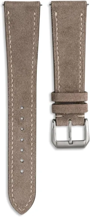 Suede Leather handmade Quick-Release Watch Band - Italian Genuine Mens Watch Strap - 18mm, 19mm, 20mm, 21mm, 22mm Watches Replacement Band