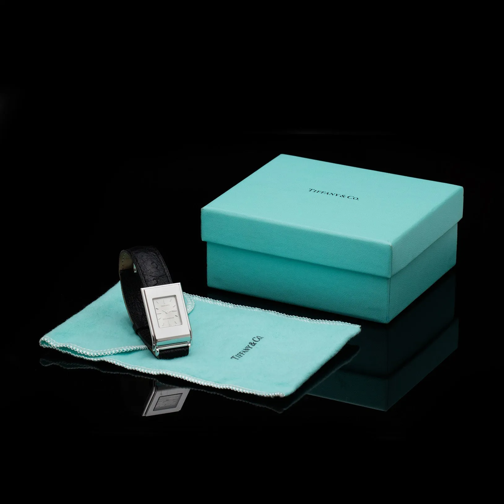 Tiffany & Co. Schlumberger Ladies 18k White Gold Watch, circa 2000