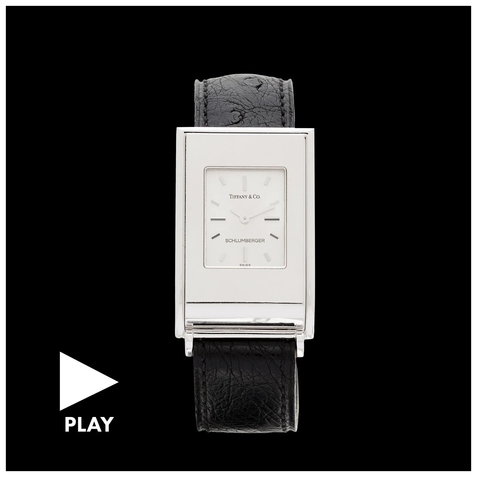 Tiffany & Co. Schlumberger Ladies 18k White Gold Watch, circa 2000