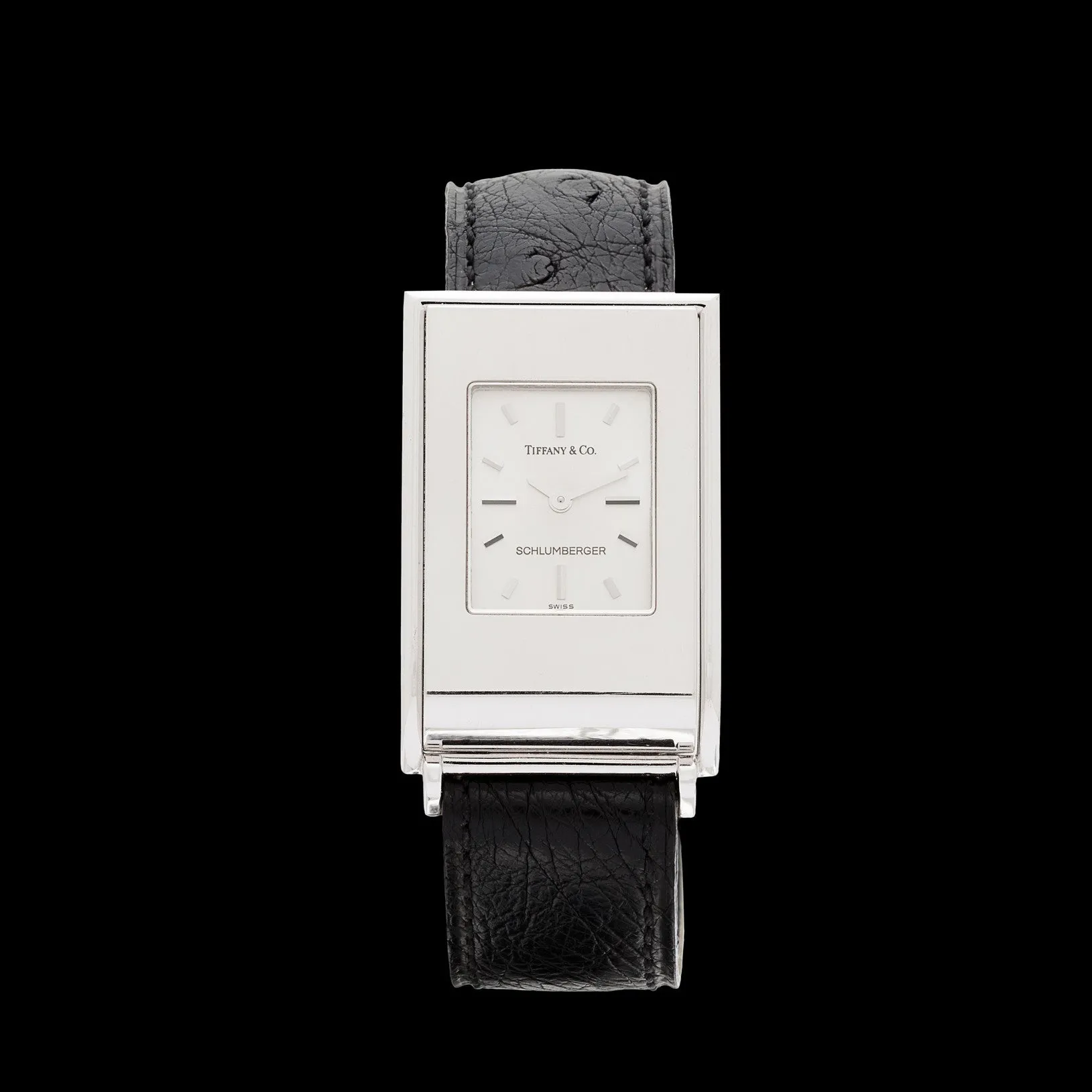 Tiffany & Co. Schlumberger Ladies 18k White Gold Watch, circa 2000