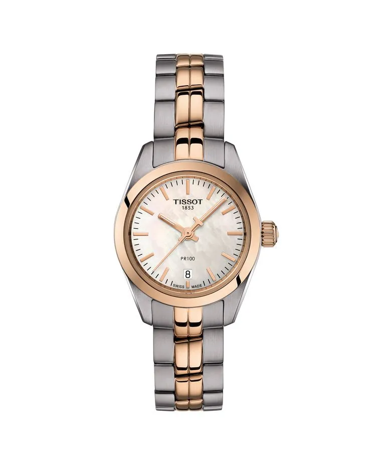 Tissot Pr100 Ladies Two Tone Quartz Watch