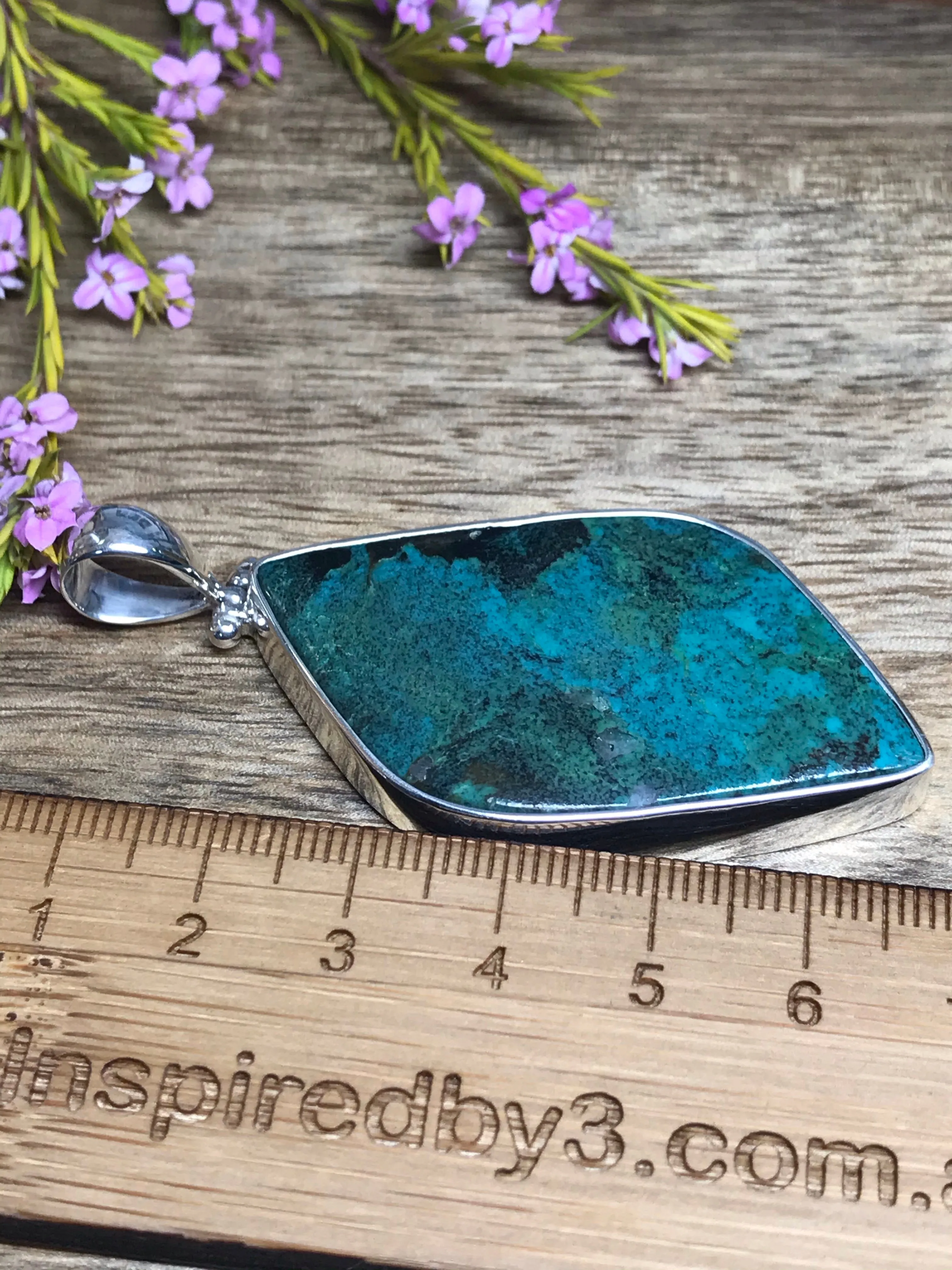Turquoise Silver Pendant X-Large - Symbol of Friendship & Abundance
