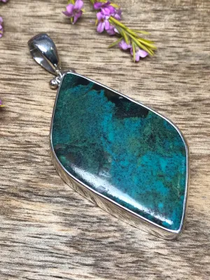 Turquoise Silver Pendant X-Large - Symbol of Friendship & Abundance
