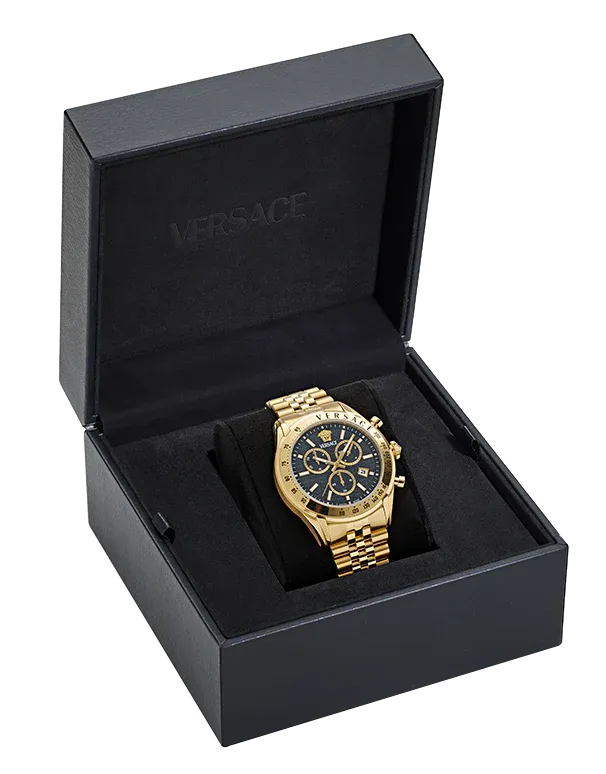 Versace Gold Chrono Master Watch