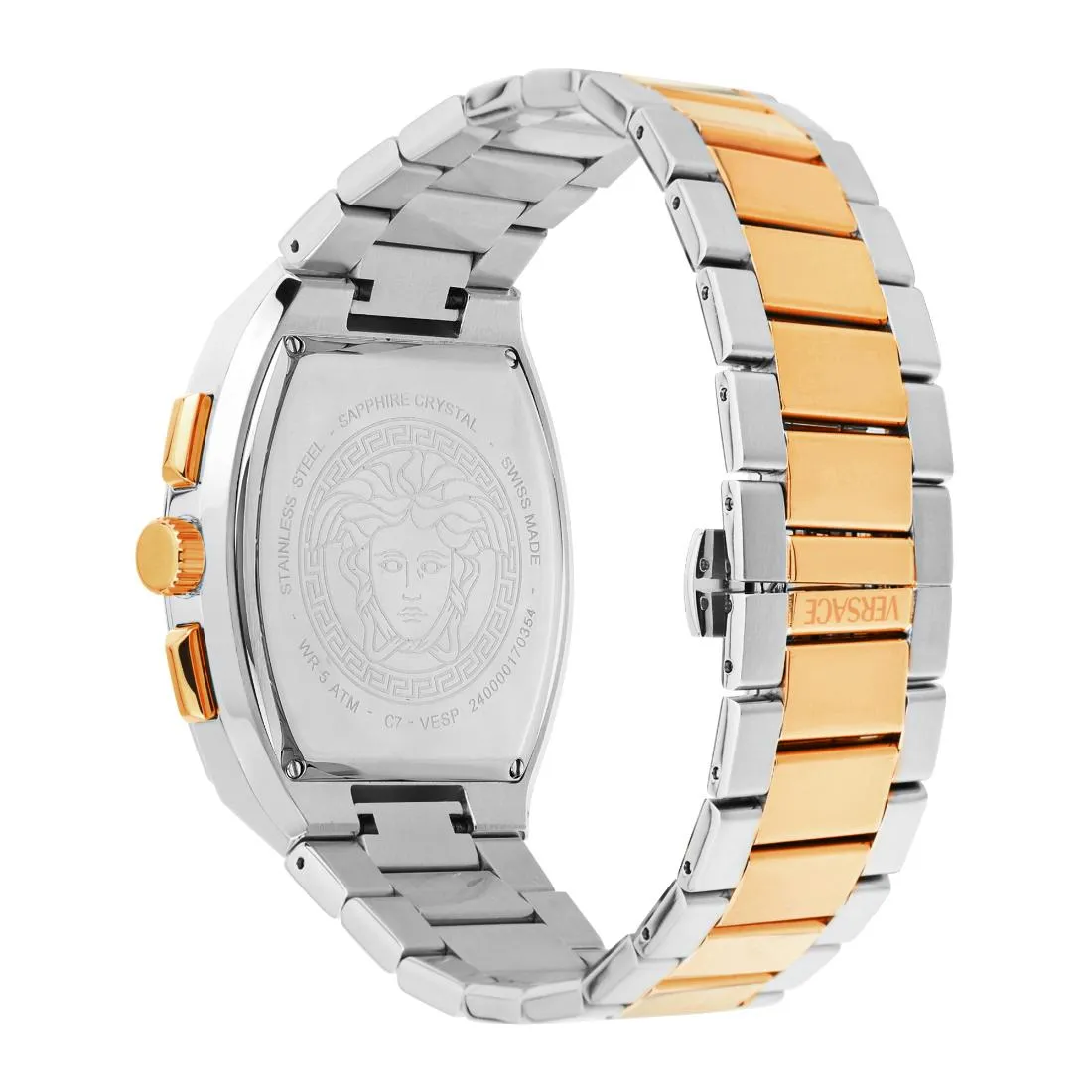 Versace Men 44 X 54.3 mm Size Green Rectangular Dial Analog Watch- VESP00624
