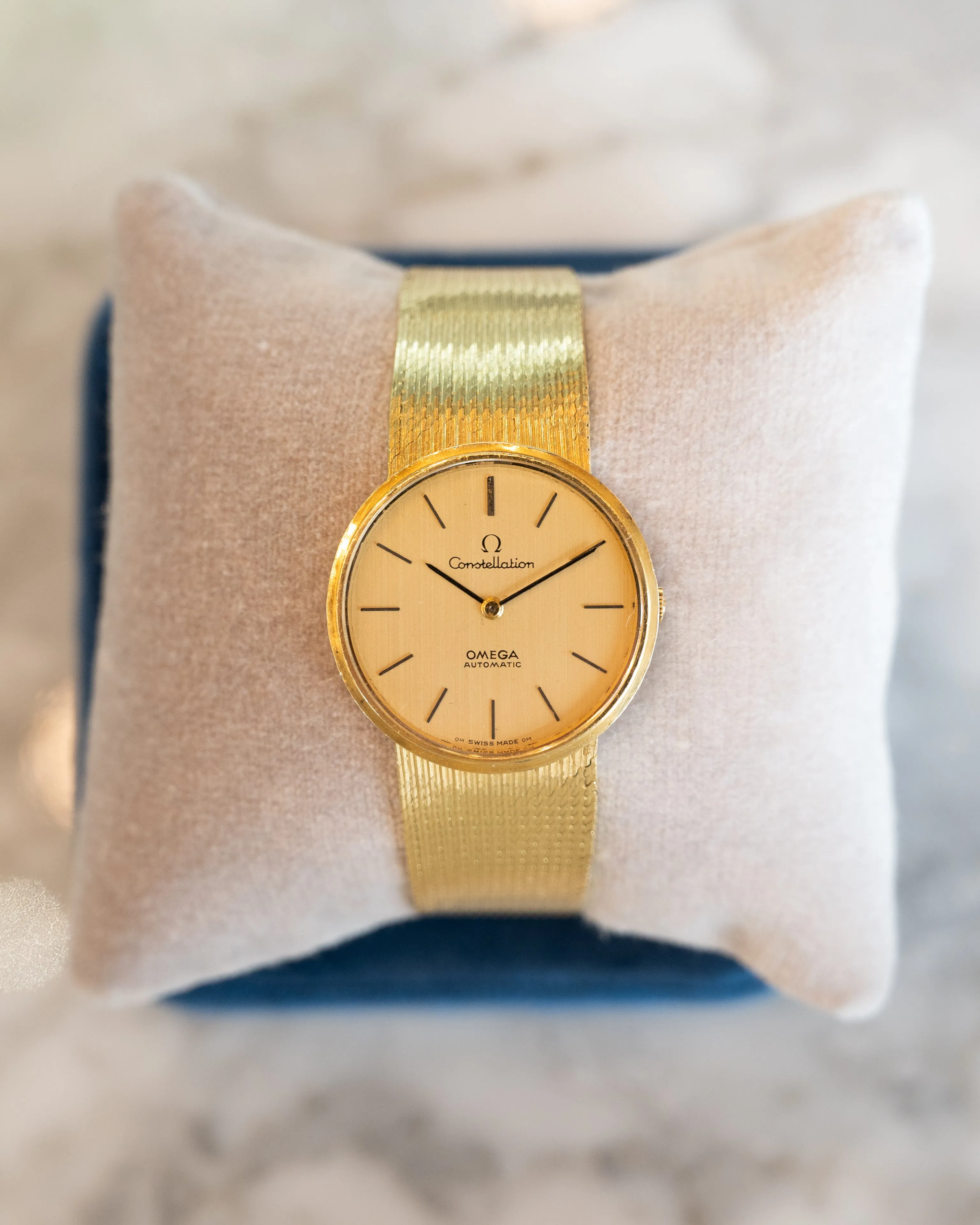 Vintage 1960s Omega Constellation Watch in 18k