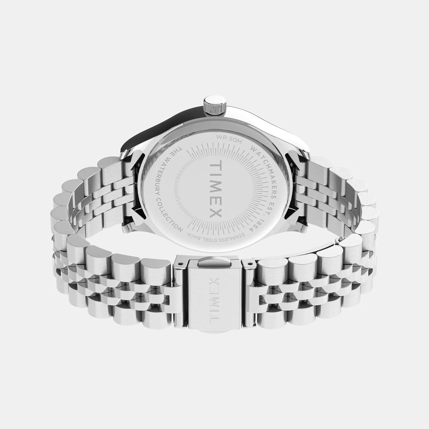 Waterbury Women White Analog Stainless Steel Watch TW2U23400UJ