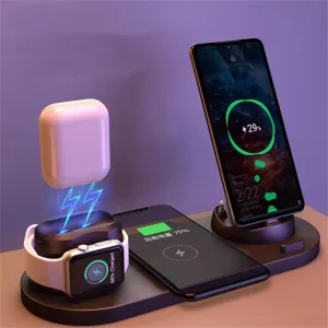 Wireless Charger 6 in 1 - 3.0 Adapter Included Fast Charging