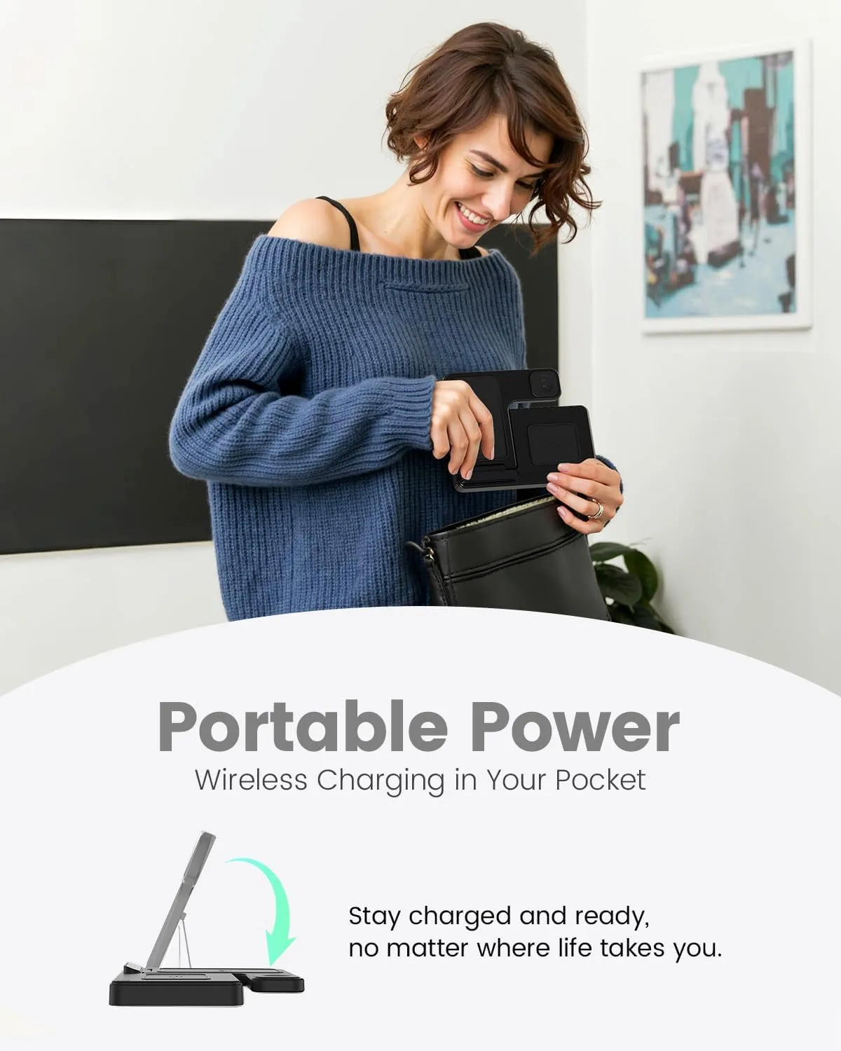 Wireless Charger Iphone Charging Station: 3 in 1 Charger Stand Multiple Devices for Apple - Iphone 16 15 14 Pro Max 13 12 11 - Watch 10 9 8 7 6 5 4 3 2 SE and Ultra Series - Airpods 4 3 2 Pro