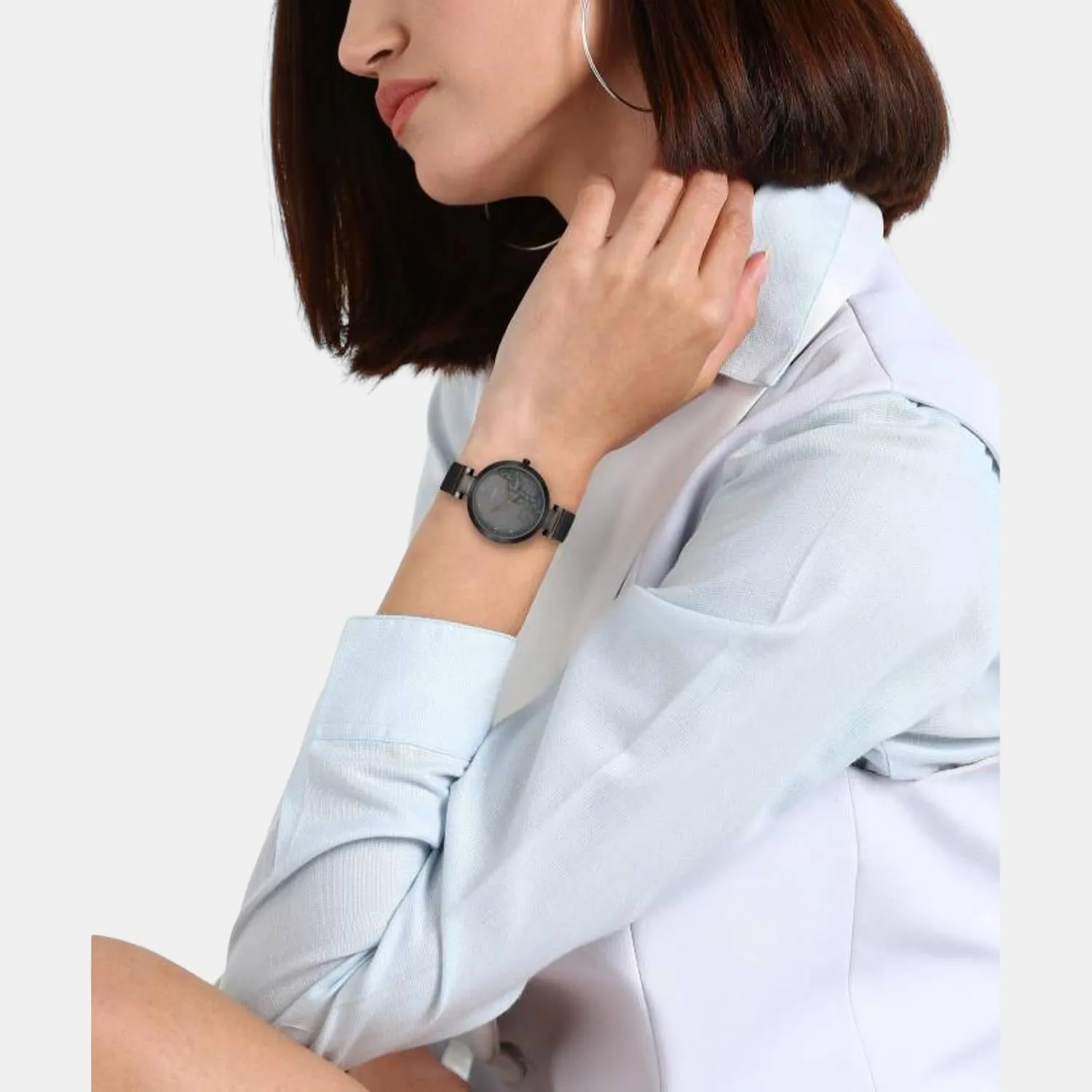 Women's Grey Analog Stainless Steel Watch TW000X221