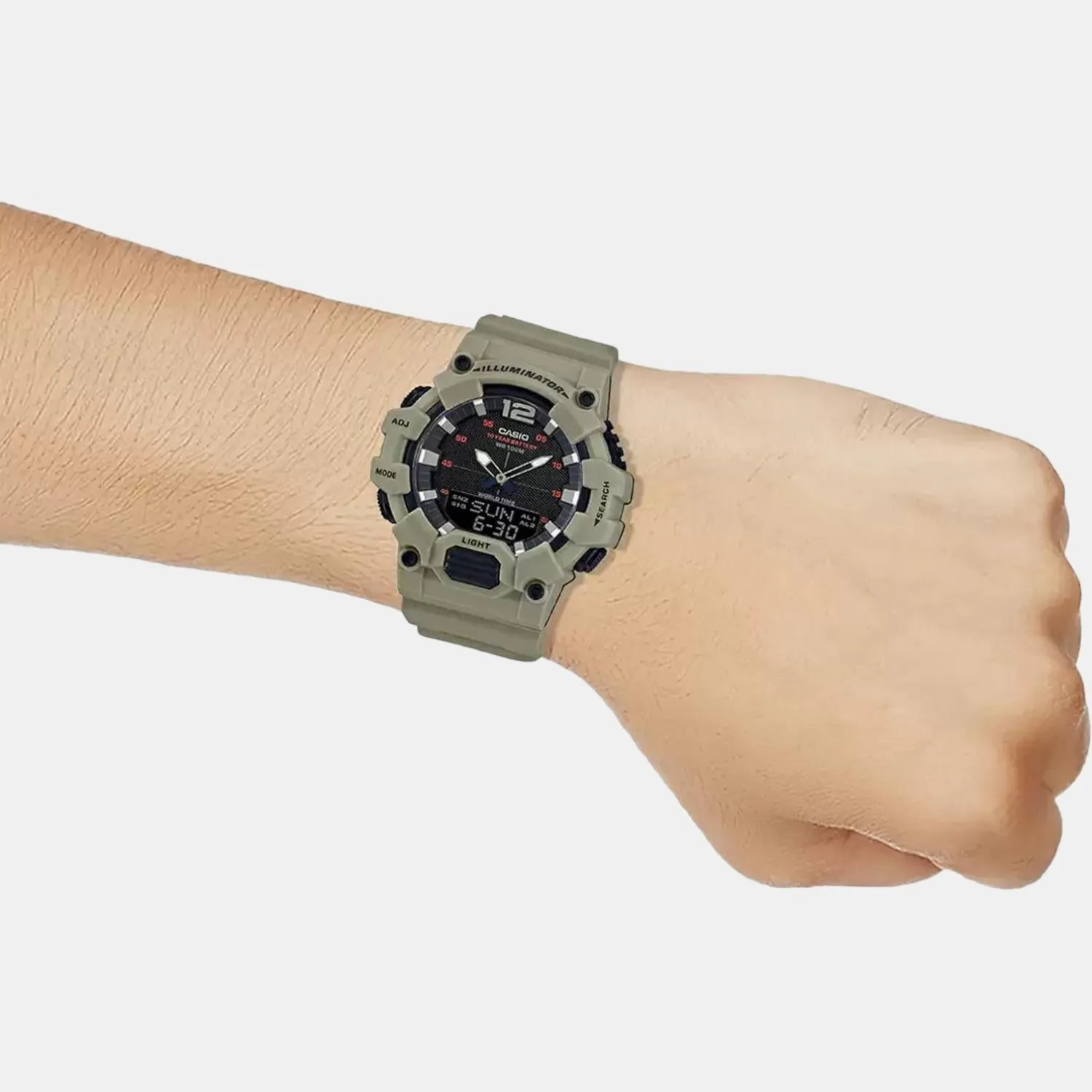Youth Men's Green Digital Resin Watch D179 - HDC-700-3A3VDF
