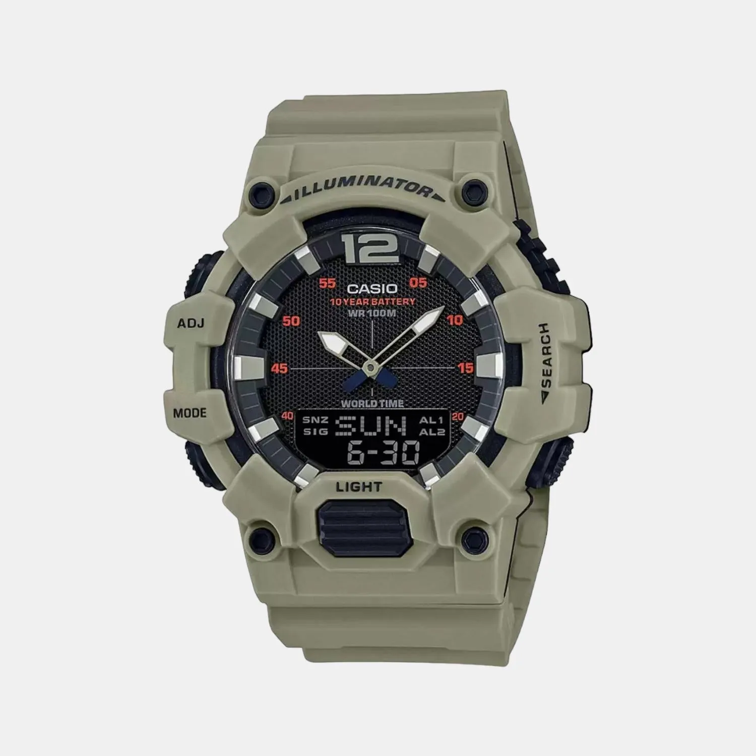 Youth Men's Green Digital Resin Watch D179 - HDC-700-3A3VDF