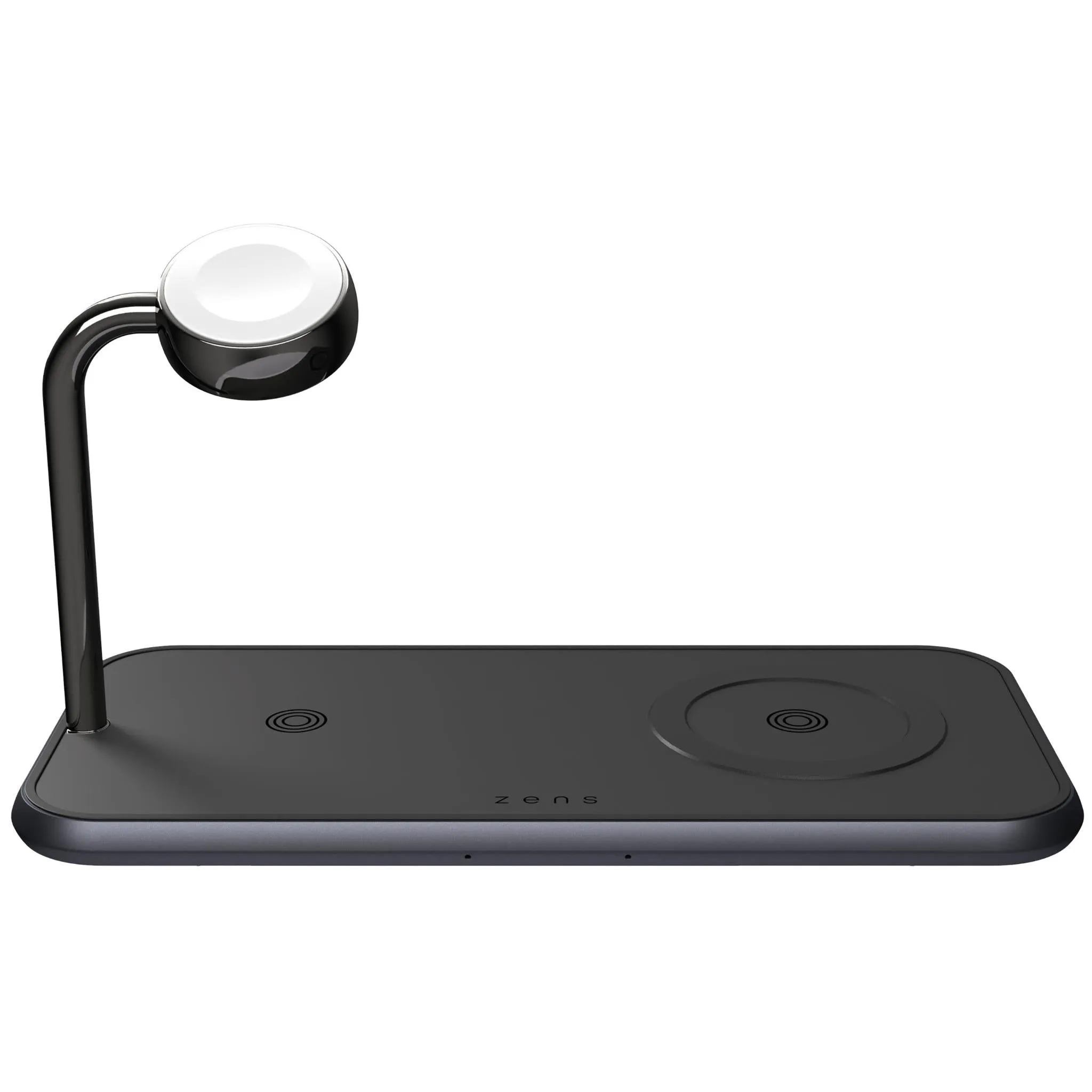 Zens Dual   Watch Aluminium Magnetic Qi2 Wireless Charger (Black)